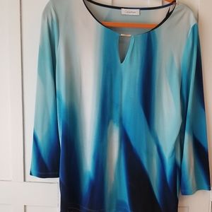Calvin Klein multi color blouse